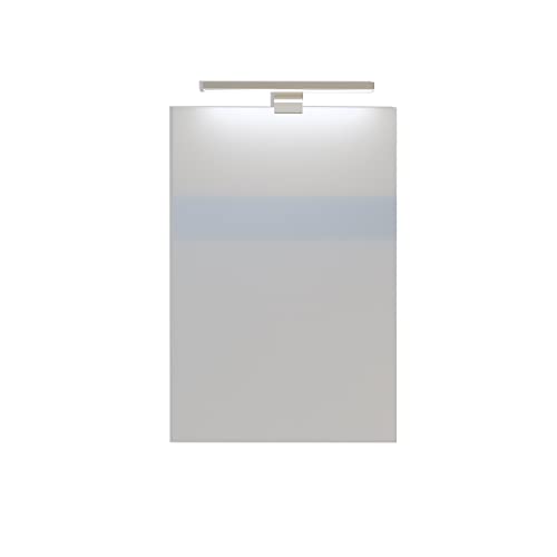 Baikal Espejo de Baño, Varias Formas y Medidas Disponibles. Opción con y Sin LED. Estilos Que se adaptan al baño o Cualquier Estancia del hogar. 40 x 60 cm Espejo con Aplique LED, 280034989
