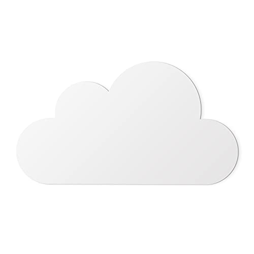 Cabecero Nube Blanco para Cama Infantil de 90 cm, PVC de 5mm, 100 x 60 x 0.5 cm, CAB-004