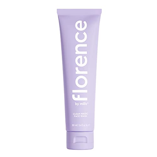 Florence by Mills Clean Magic Face Wash | Jabón facial cremoso y húmedo | Limpia y refresca | Elimina el maquillaje + aclara la piel | Vegano y libre de crueldad animal