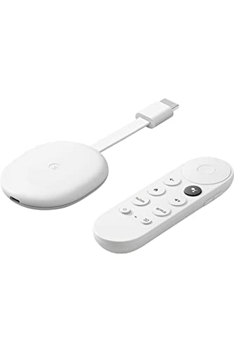 Chromecast con Google TV (HD) Snow - Transmite entretenimiento a tu televisor con el mando por voz - Ve películas y series en HD - Chromecast en francés