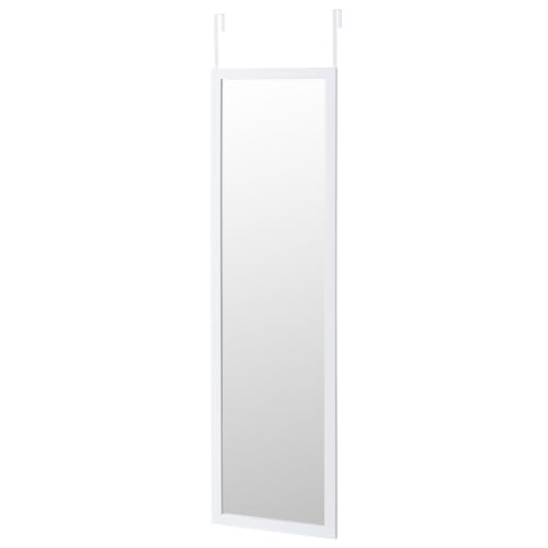 Lola Home Espejo de Puerta Moderno de plástico de 35 x 125 cm (Blanco)