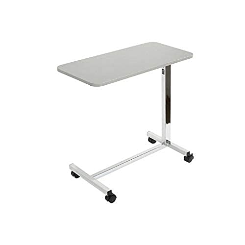 Teqler Mesa de cama ajustable en altura, mesa auxiliar para cama de hospital y cuidados