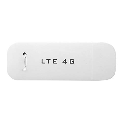 Tangxi Adaptador de Red USB, LTE 4G USB Memory Stick 100Mbps LTE Módem USB, 3G 4G Modem, 802.11B / G/N, Soporte de Antena Externa, Tarjeta SIM y Micro SD (con/sin WiFi)(con WiFi)