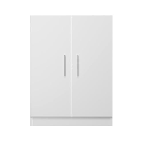 Homey Alais Armario Mueble de Cocina Bajo de Dos Puertas, Práctico y Funcional, Color Blanco, 60 cm (Ancho) x 80 cm (Alto) x 34 cm (Fondo)