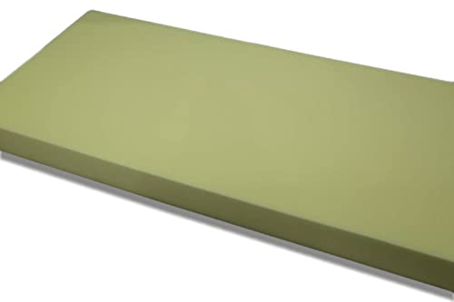 Colchón Económico de Espuma de Poliuretano - Densidad Blanda D20kg (90 x180 x10 cm de Grosor) - Color Amarillo - Multiusos (Somieres, Bases tapizadas) - Higiénicos y Transpirables
