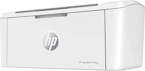 HP LaserJet M110we 7MD66E, Impresora Láser A4 Monocromo (21 ppm, Wi-Fi Dual Band, Wi-Fi Direct, USB 2.0, Procesador de 500 MHz, Memoria de 32 MB, HP Smart App) Color Blanco