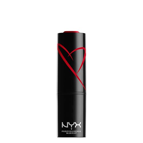 NYX Professional Makeup Pintalabios satinado Shout Loud Satin Lipstick, Tono ultrasaturado, Fórmula vegana, The best