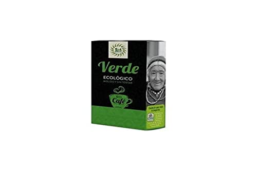 SOLNATURAL Cafe Verde MOLIDO Bio 350 g, Estándar, Único