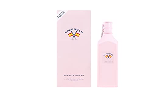 SPAGNOLO - Esencia Woman, Colonia Mujer, 150 ml, Perfume Formato Spray, Eau de Toilette Natural y Femenina, Aroma Floral Afrutado, Fragancia Fresca y de Larga Duración
