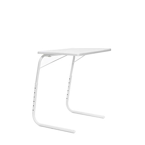 InnovaGoods® Mesa Plegable Auxiliar Multiposición Plegable Portatil, para Salon. Color Blanco, 53x70x39cm