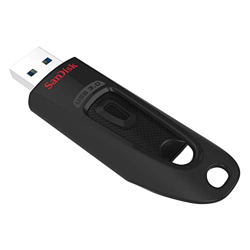 Memoria flash USB 3.0 SanDisk Ultra de 32 GB, velocidad de lectura de hasta 130 MB/s, Color Negro