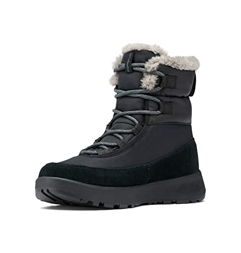 Columbia SLOPESIDE PEAK LUXE botas de nieve impermeables Mujer , Verde (Curry x Black), 41 EU