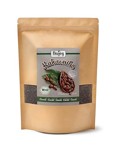 Biojoy Nibs de Cacao Crudo Orgánico (1 kg), puro y natural