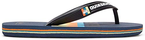 Quiksilver Molokai Slab-Flip-Flops for Boys 8-16, Chanclas, Black/Blue/Blue, 36 EU