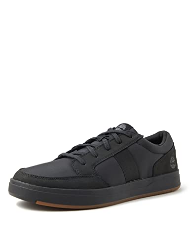 Timberland Davis Square F/L Ox Sneaker Basic, Zapatillas para Hombre, Negro (Black Nubuck), 43 EU