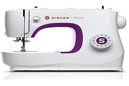 Singer M3505 - Máquina de Coser Portatil, Nuevo Modelo 2020, 34 Puntadas de Costura, útiles, elásticas, Decorativas, Automática, Fácil de Usar