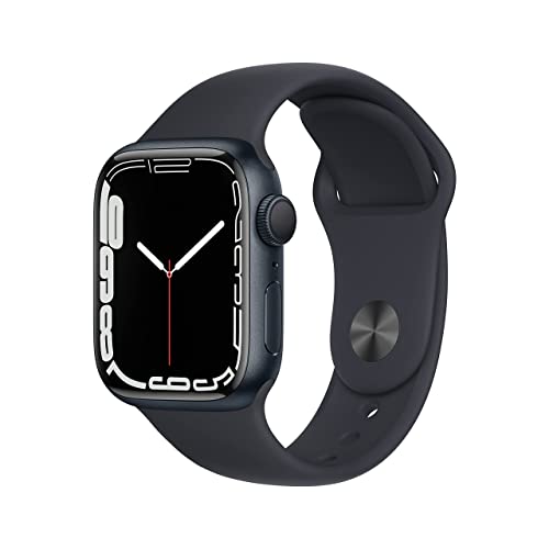 Apple Watch Series 7 (GPS, 41mm) - Caja de Aluminio Midnight con Banda Deportiva Midnight (Reacondicionado)