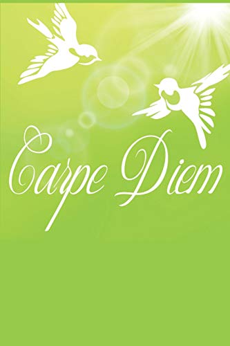 Carpe Diem Tagebuch: Notebook / Planner mit Carpe Diem Schriftzug als Bildcover | 120 Seiten dotgrid A5+
