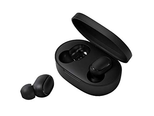 Xiaomi Redmi Airdots - Auriculares inalámbricos (Bluetooth, Estuche de Carga magnética, micrófono), Color Negro