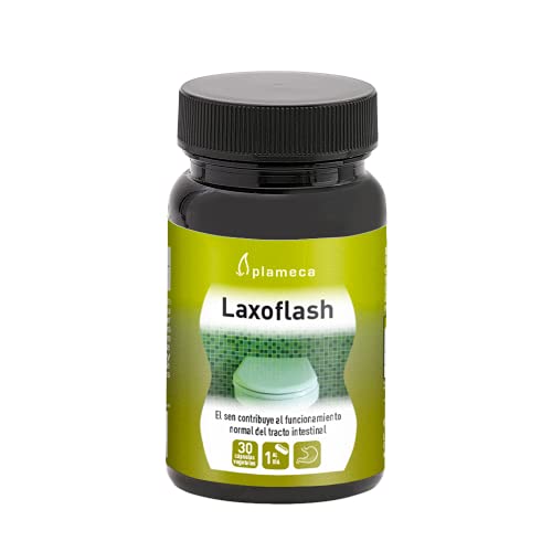 PLAMECA - Laxoflash, para el Funcionamiento del Tracto Intestinal, con Sen, Fructooligosacáridos y Zumo de Ciruela, sin Gluten o Lactosa - 30 Cápsulas Vegetales