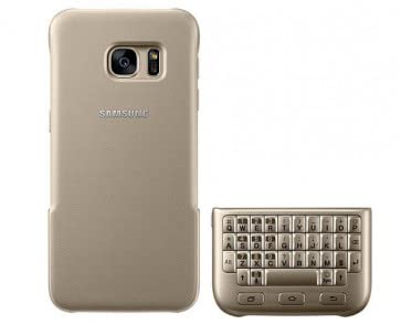Samsung Galaxy S7 US Keyboard Cover EJ-CG930UFEGAE- Gold