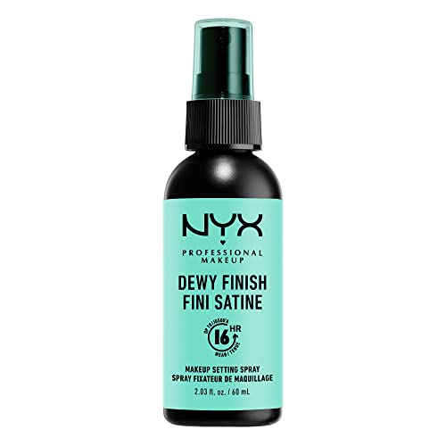 NYX Professional Makeup Spray fijador Makeup Setting Spray, Larga duración, Ligero, Fórmula vegana, Acabado Dewy (hidratado), 60 ml