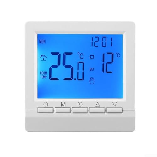 Termostato, 3A programable termostato digital controlador de temperatura ambiente LCD termostatos de calefacción de habitación
