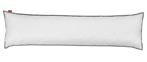 liebling Cojín para dormir de lado con tejido transpirable Top Cool de microfibra, 40 x 145 cm, color blanco