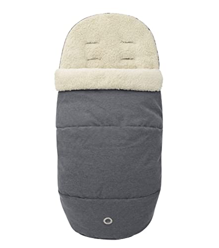 Maxi-Cosi Saco 2 en 1 para sillas de paseo Maxi-Cosi, saco con forro polar cálido adecuado desde el nacimiento, color gris