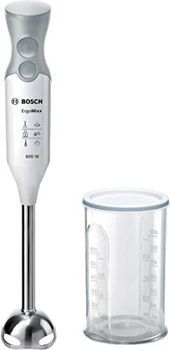 Bosch Hogar ErgoMixx Batidora De Mano Bosch MSM66110, 600 W, 0.38, Plástico/Metálico, Gris