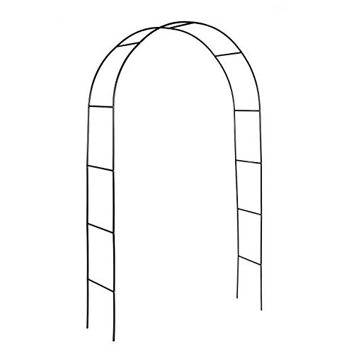 Spetebo - Arco de metal para rosales y enredaderas, marco redondo, 240 cm, color verde
