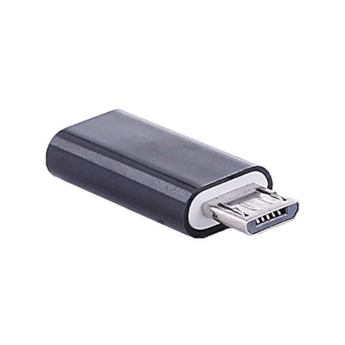 - Adaptador Conversor Carga Datos USB 3.1 Tipo C Hembra a Micro USB Macho Negro