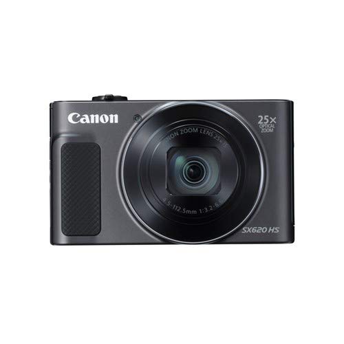 Canon PowerShot SX620 HS - Cámara Digital compacta de 20,2 MP (Pantalla de 3', Zoom óptico 25x, WiFi, NFC, Video Full HD), Negro