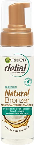 Garnier Delial Natural Bronzer Mousse Autobronceadora con Agua de Coco Hidratante - 200 ml