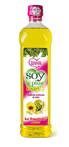 LA ESPAÑOLA - Nutriaceite Soy Plus. Aceite de Soja con Omega 3. Botella 1 l