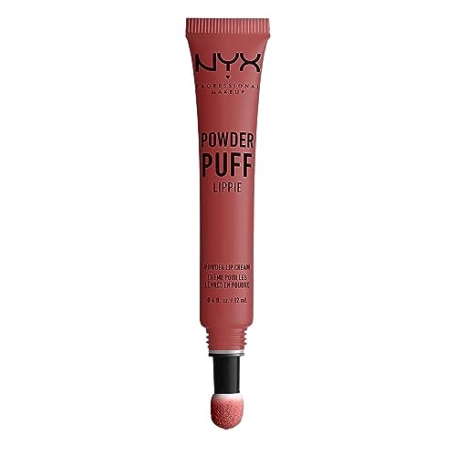 NYX PROFESSIONAL MAKEUP pintalabios mate larga duración Labial Poowder Puff Lippie Lip Cream Tono 8 Best Buds Color Nude