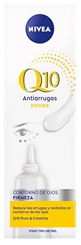NIVEA Q10 Power Antiarrugas Contorno de Ojos (1 x 15 ml), crema para el contorno de ojos, crema antiarrugas, crema antiedad para reducir las ojeras y las arrugas