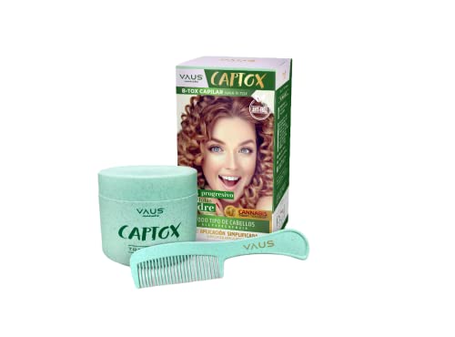 VAUS | CAPTOX - B-tox Capilar - Reconstrucción Profunda del cabello a base de Células Madre de la planta cannabis Sativa - Potente efecto Botox cabello de seda - Resultado Peluquería | Todo Tipo