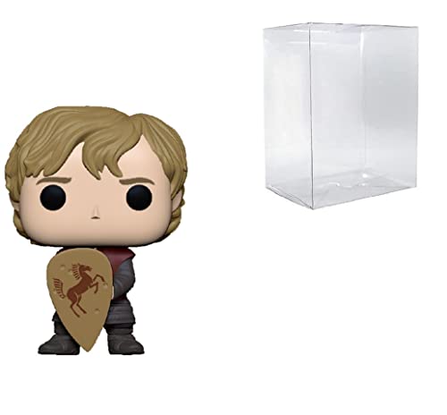Pop! Figura de vinilo de Game of Thrones Tyrion con escudo Pop (con funda protectora de caja emergente)