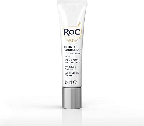 RoC - Retinol Correxion Wrinkle Correct Crema Contorno de Ojos - Antiarrugas y Antiedad - Con Retinol y Ácido Hialurónico - Sin Fragancia - 15 ml