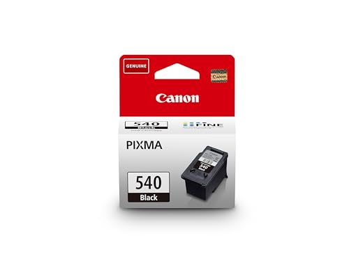 Canon PG-540, Cartucho de Tinta Original Negro, Cartucho de Tinta Independiente, Compatible con Impresoras de Inyección de Tinta PIXMA