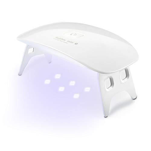 Lámpara LED Uñas con 2 Temporizador Profesional de 45s, 60s Secador de Uñas Semipermanente UV para Gel Manicura Esmalte Pedicure