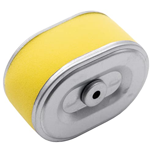 vhbw filtro de repuesto con prefiltro compatible con John Deere 220E, 260B, 260C cortacésped - 10,1 x 7,2 x 5,1 cm, plata/amarillo