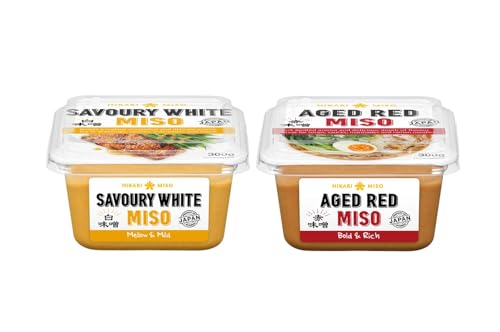 TLT FOODS Pack Miso Hikari Blanco (Savoury White) y Rojo (Aged Red) 300g