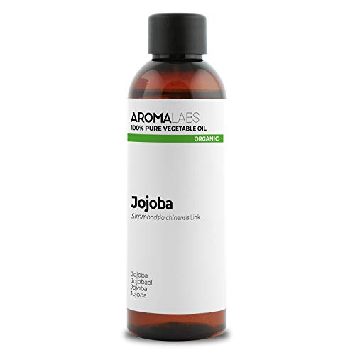 BIO - Aceite vegetale de Jojoba - 100ml - garantizado 100% puro, natural y prensado en frío - Orgánico certificado por Ecocert - Aroma Labs