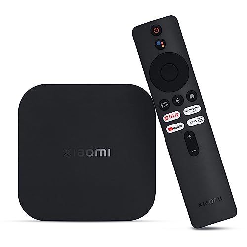 𝐍𝐮𝐞𝐯𝐨 Mi TV Box S (2nd Gen), 4K Ultra HD Streaming Media Player, 2GB RAM 8GB ROM Smart TV Box ROM con Mando a Distancia IR, Dolby Vision，HDR10+,DTS-HD,Proyección inalámbrica