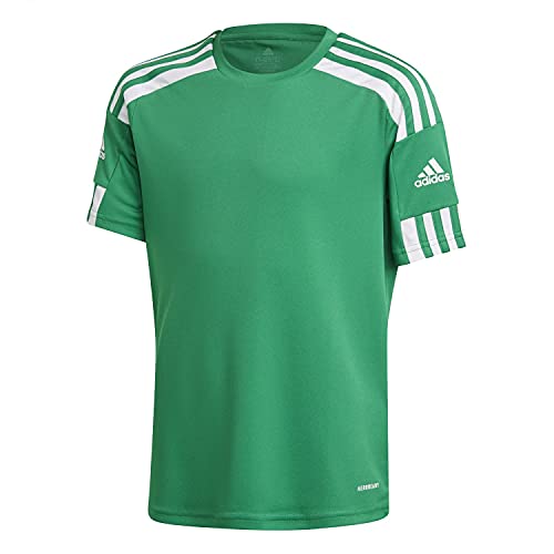 adidas Squadra 21 Jersey Camiseta de mangas corta, Team Green/White, 164 Niños