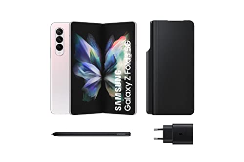 Samsung Galaxy Z Fold3 5G – Teléfono móvil sin tarjeta SIM, Android, Plegable, Smartphone, 512 GB, Plata + Note Pack (Version ES)