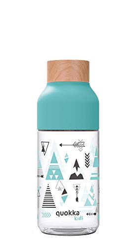 Quokka Kids - Ice Indian 570 ML| Botella de Agua Reutilizable de Tritan - Libre de BPA | Amplia Apertura para Rellenar y con tapón antigoteo