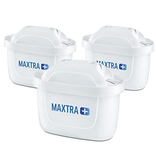 Brita Maxtra+ Cartuchos para filtrado de agua, color blanco, plástico, Blanco, 3 unidades